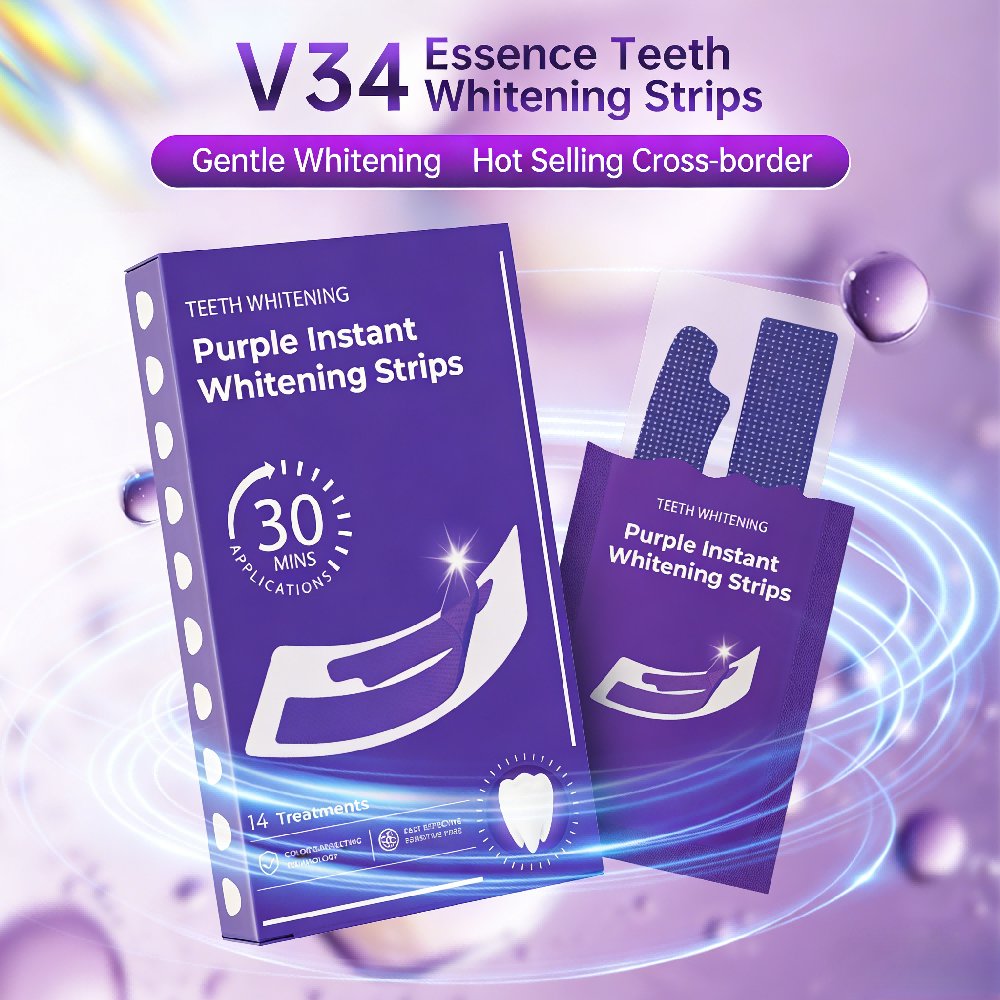Teeth Whitening In Office - Strisce Sbiancanti per Denti Viola -