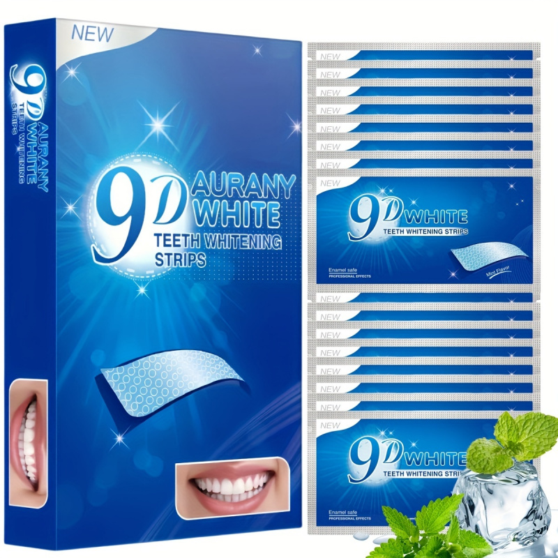 Teeth Whitening With Hydrogen Peroxide - 21 paia di strisce sbiancanti per