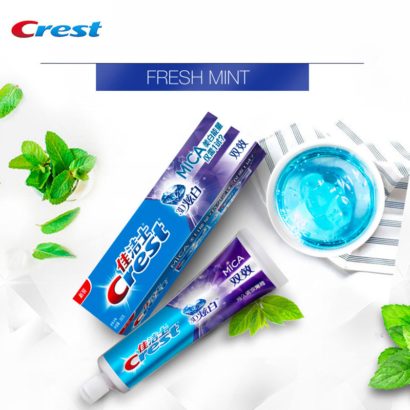 Teeth Paint Whitening - Crest 3D MICA Dentifricio Fluoruro Sbiancamento