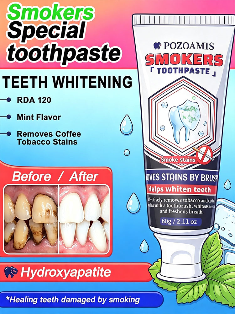Teeth Whitening In Office - POZOAMIS Dentifricio con 30% di idrossiapatite,