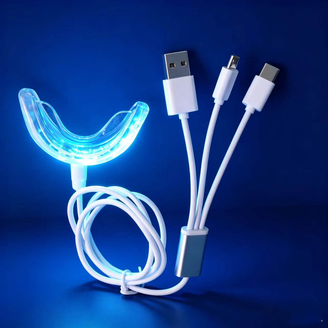 Teeth Whitening Led Kit - Kit sbiancante per denti portatile a