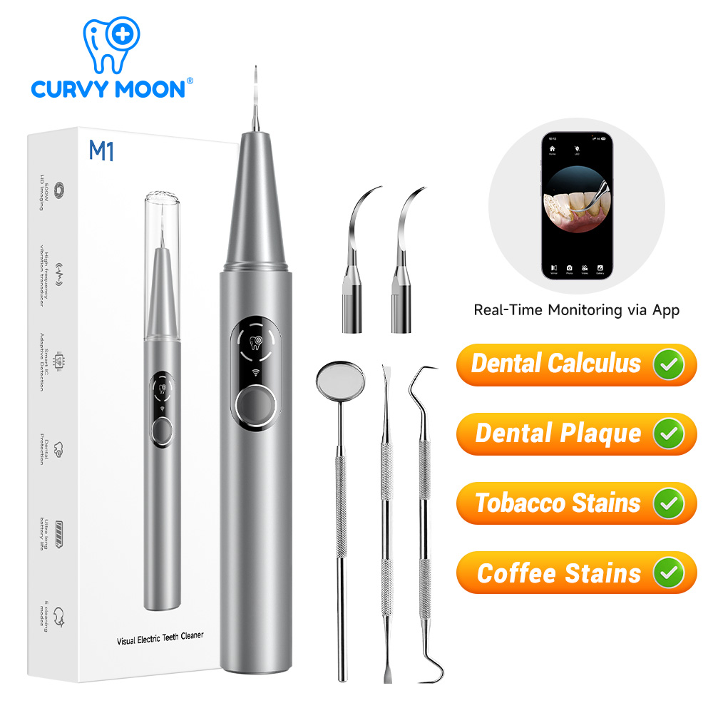 Whitening Teeth Dentist - CURVY MOON Pulitore Dentale Elettrico a
