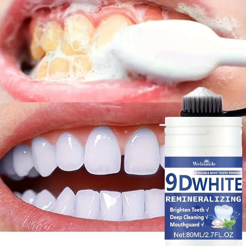 Teeth Paint Whitening - Polvere Dentifricia Remineralizzante 9D con Idrossiapatite,