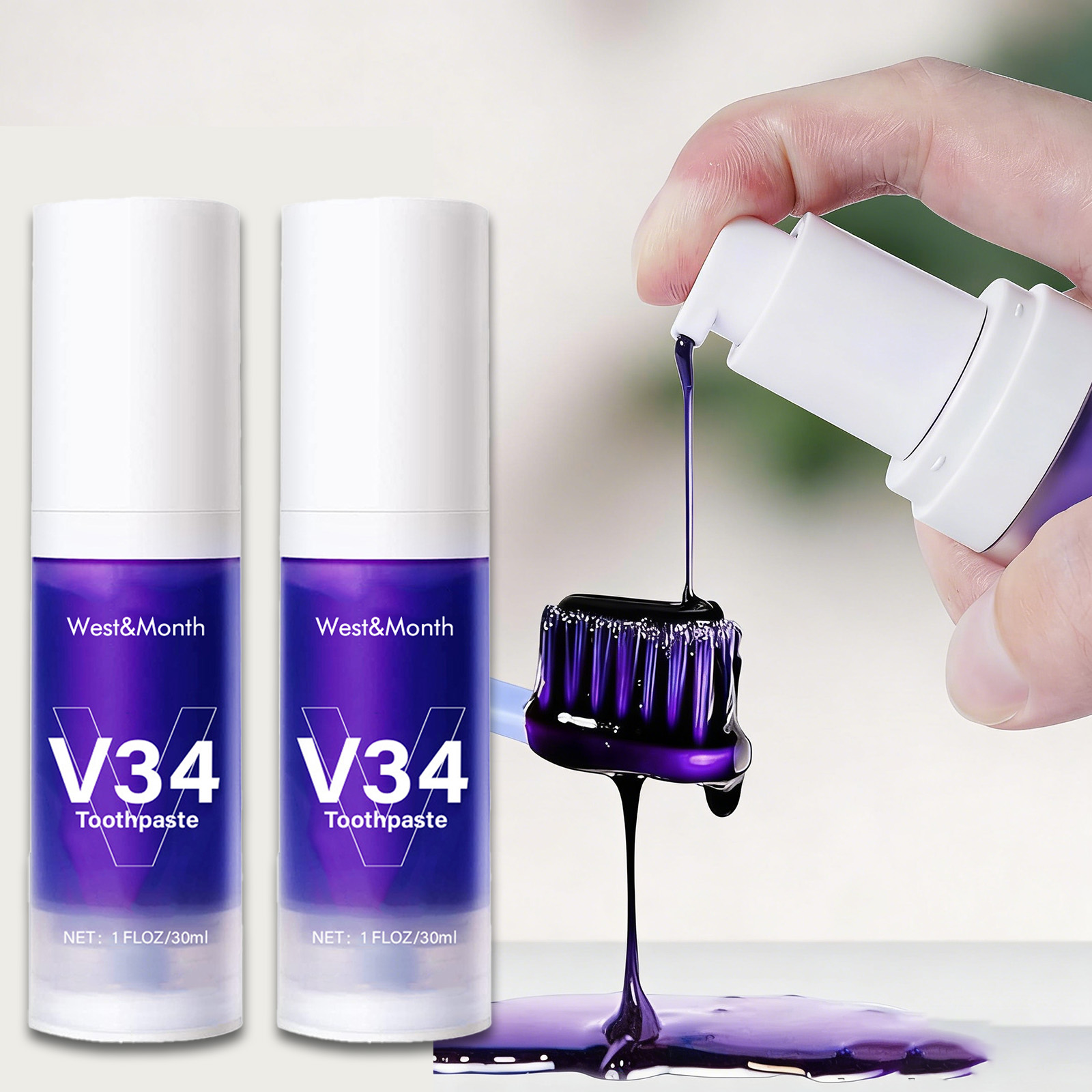 Teeth Whitening Crest - V34 Dentifricio Sbiancante 30ml Smacchiatore Intensivo