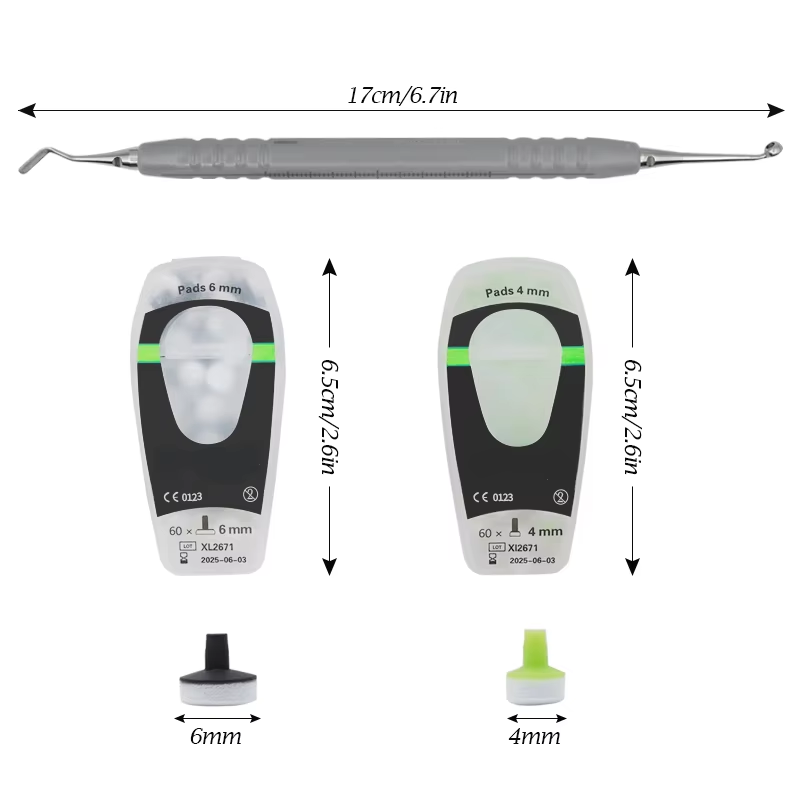 Teeth Whitening Foam Toothpaste - Kit composito dentale con strumenti per