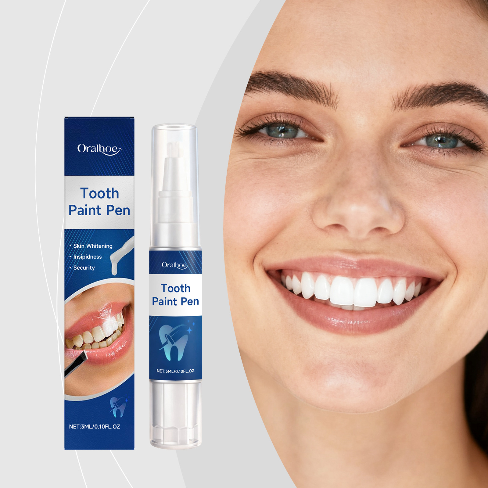 Teeth Paint Whitening - Penna sbiancante per denti Oralhoe, rimuove