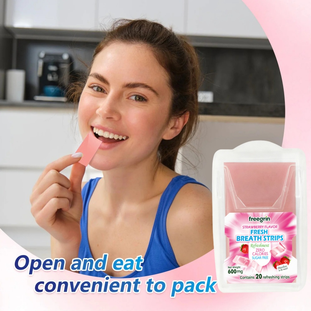 Teeth Whitening In Office - Deodorante per l'alito Fresco Fragola Menta
