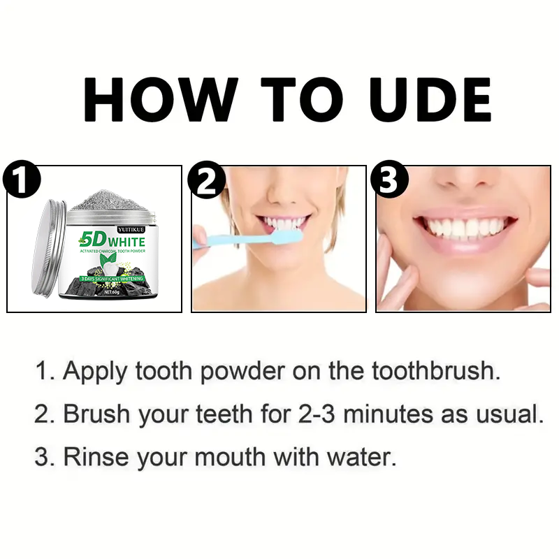 YUlTlKUE 5D Polvere dentifrici - Teeth Paint Whitening recensione e prezzo