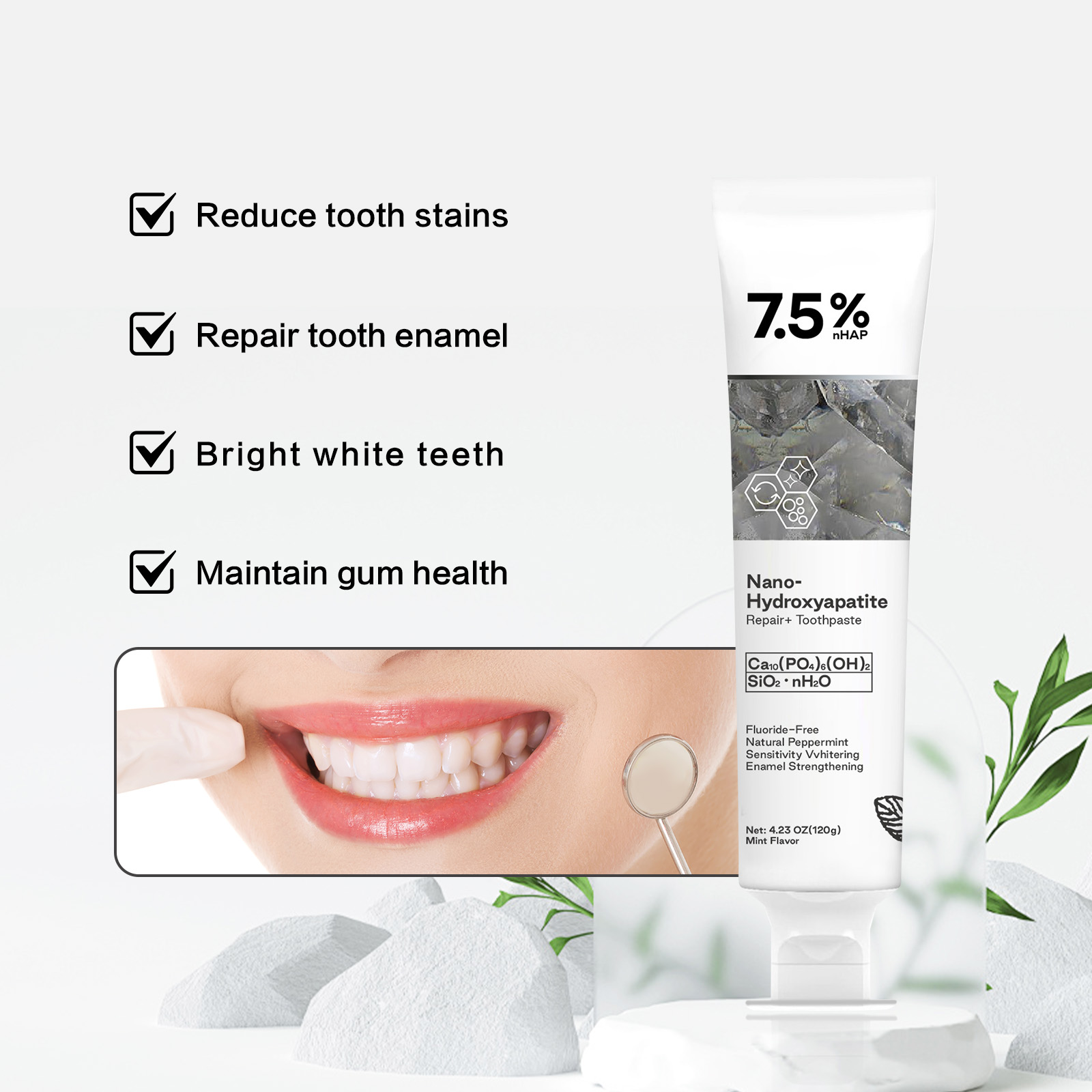 Dentifricio all'idrossiapatite - Teeth Whitening With Hydrogen Peroxide recensione e prezzo