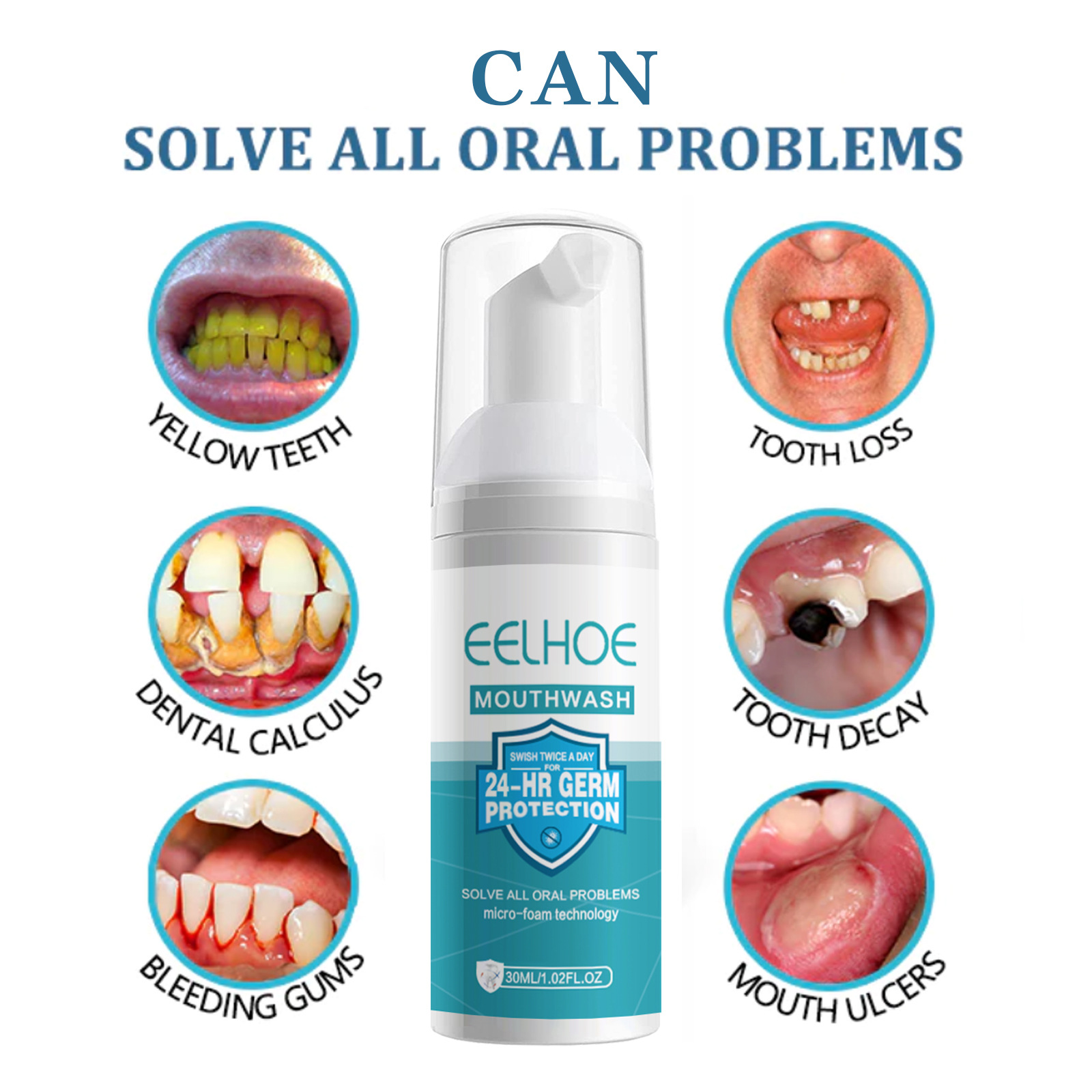 EELHOE Sbiancamento Dei Denti  - Teeth Whitening Foam Toothpaste recensione e prezzo
