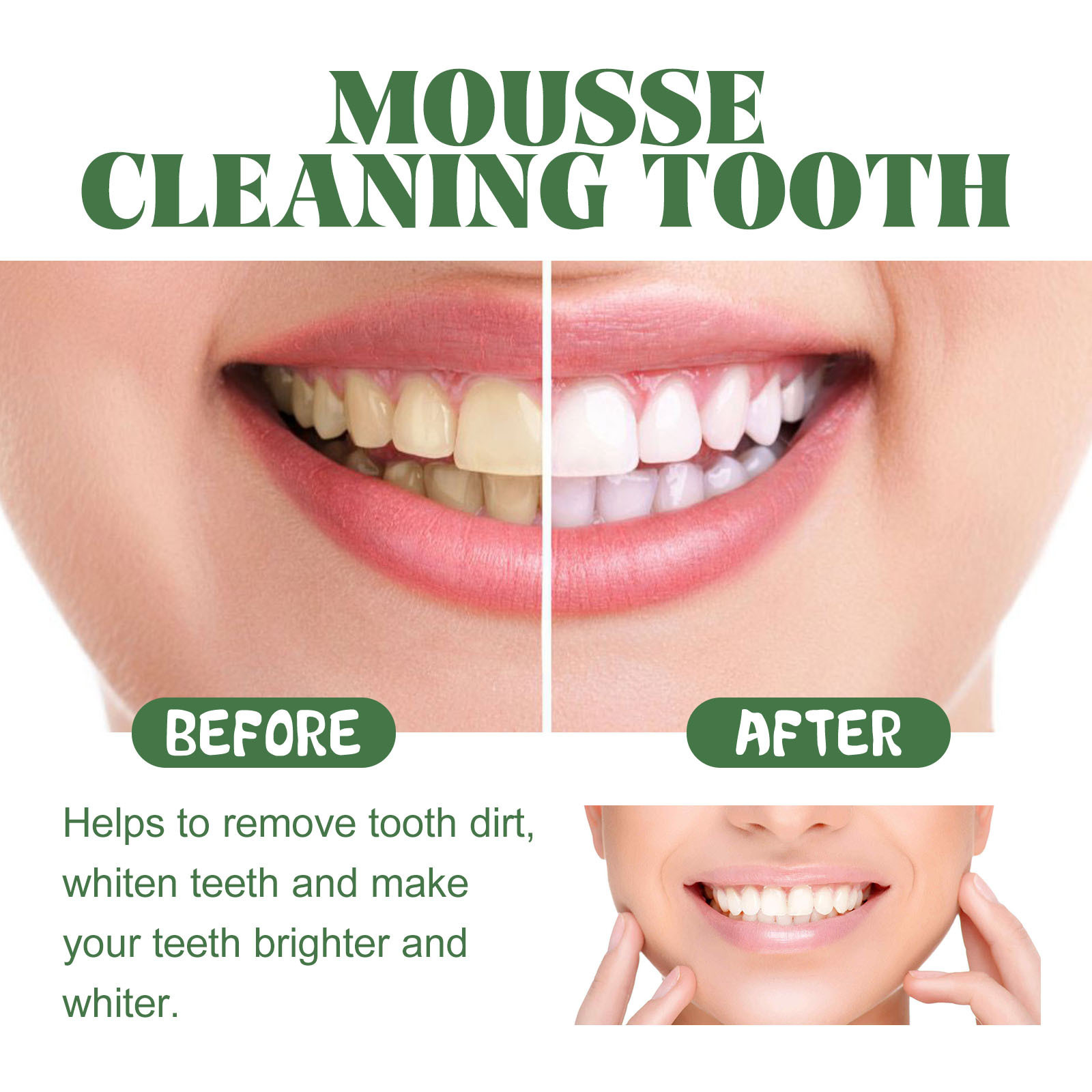 Mousse sbiancante portatile da - Teeth Whitening Foam Toothpaste recensione e prezzo