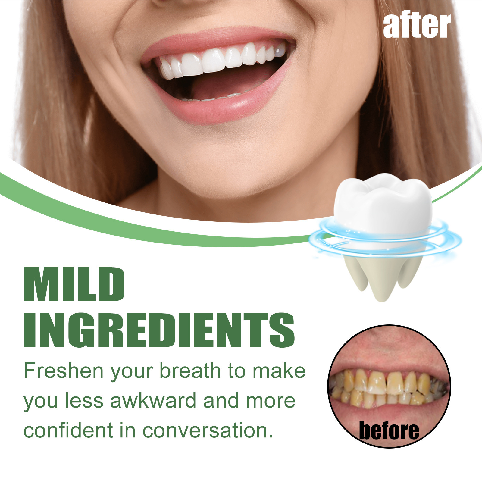 Mousse sbiancante portatile da - Teeth Whitening Foam Toothpaste recensione e prezzo