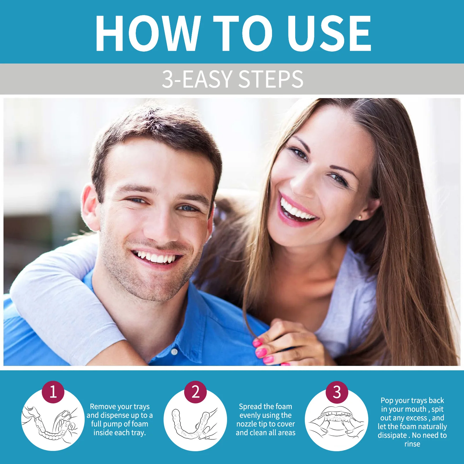 Allineatore Protesi Detergente - Teeth Whitening Foam Toothpaste recensione e prezzo