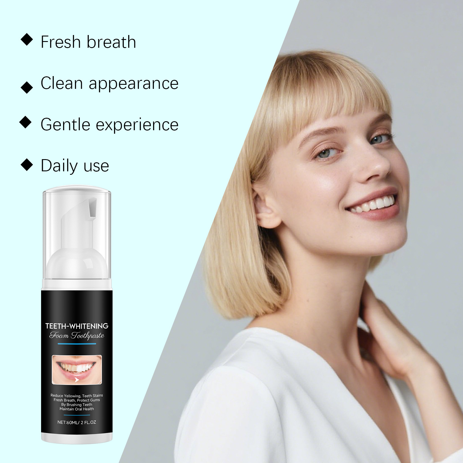 AMZ Dentifricio Sbiancante in  - Teeth Whitening Foam Toothpaste recensione e prezzo