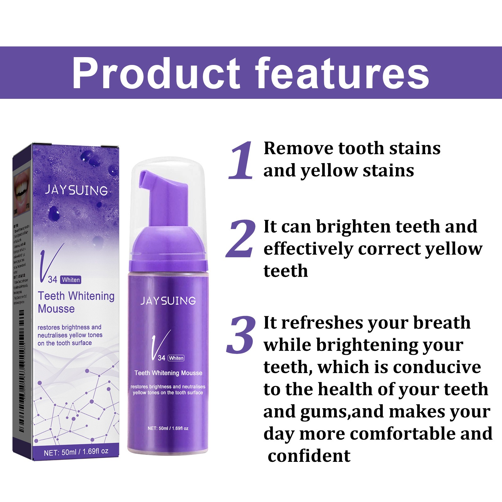 V34 Mousse Dentifricio per la  - Teeth Whitening Crest recensione e prezzo