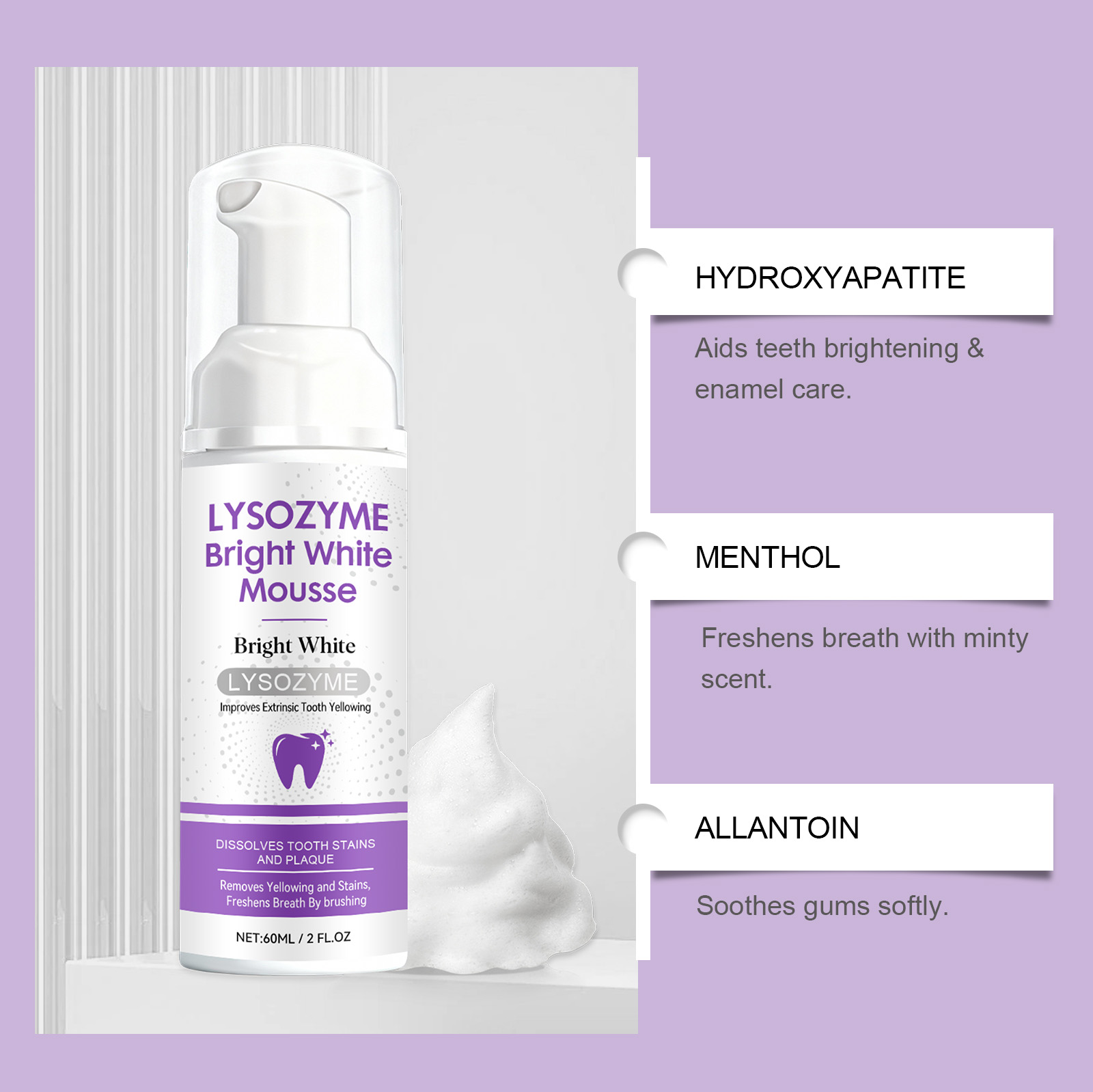 Mousse sbiancante per denti al - Teeth Whitening Foam Toothpaste recensione e prezzo