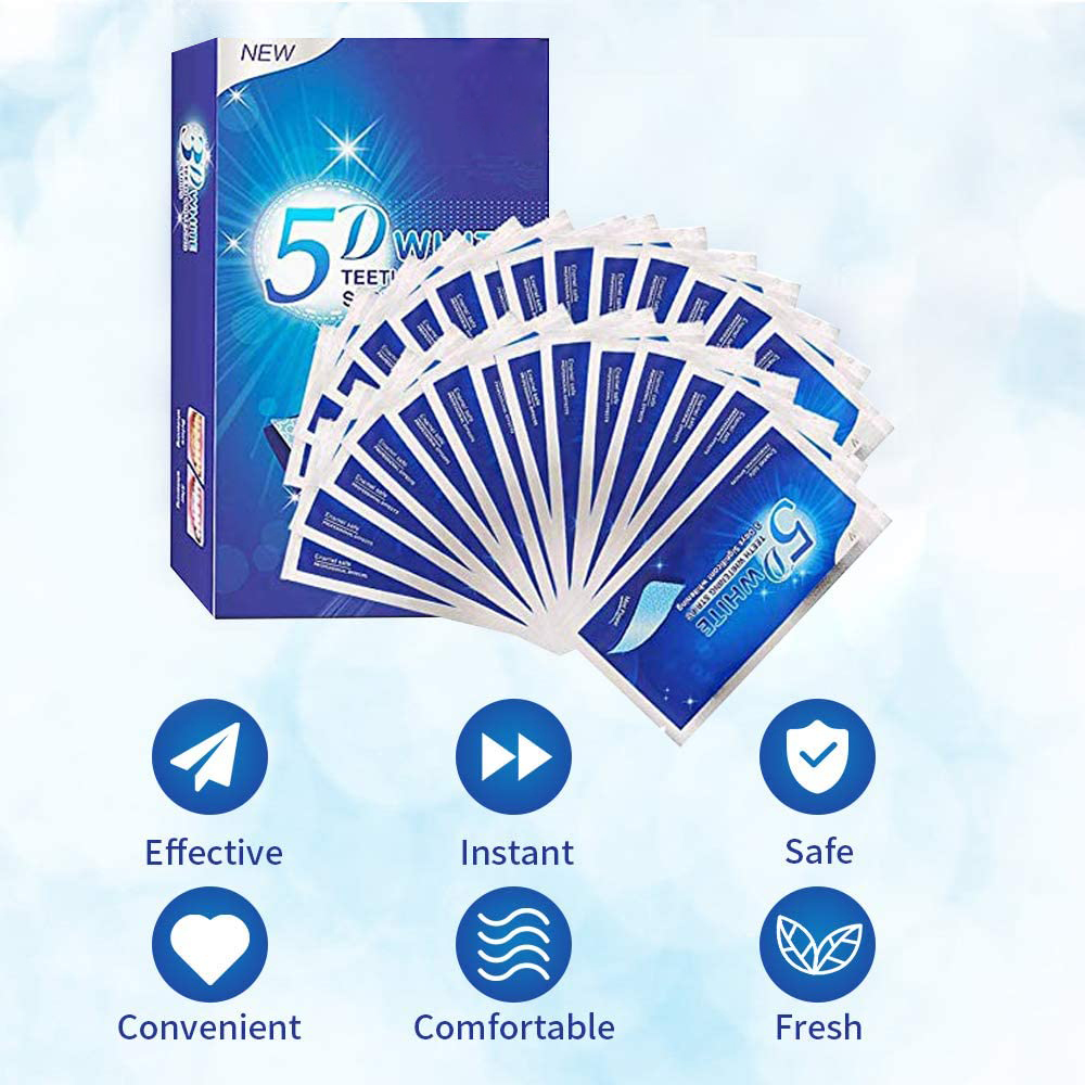 Strisce Sbiancanti 5D per Dent - Teeth Whitening With Hydrogen Peroxide recensione e prezzo