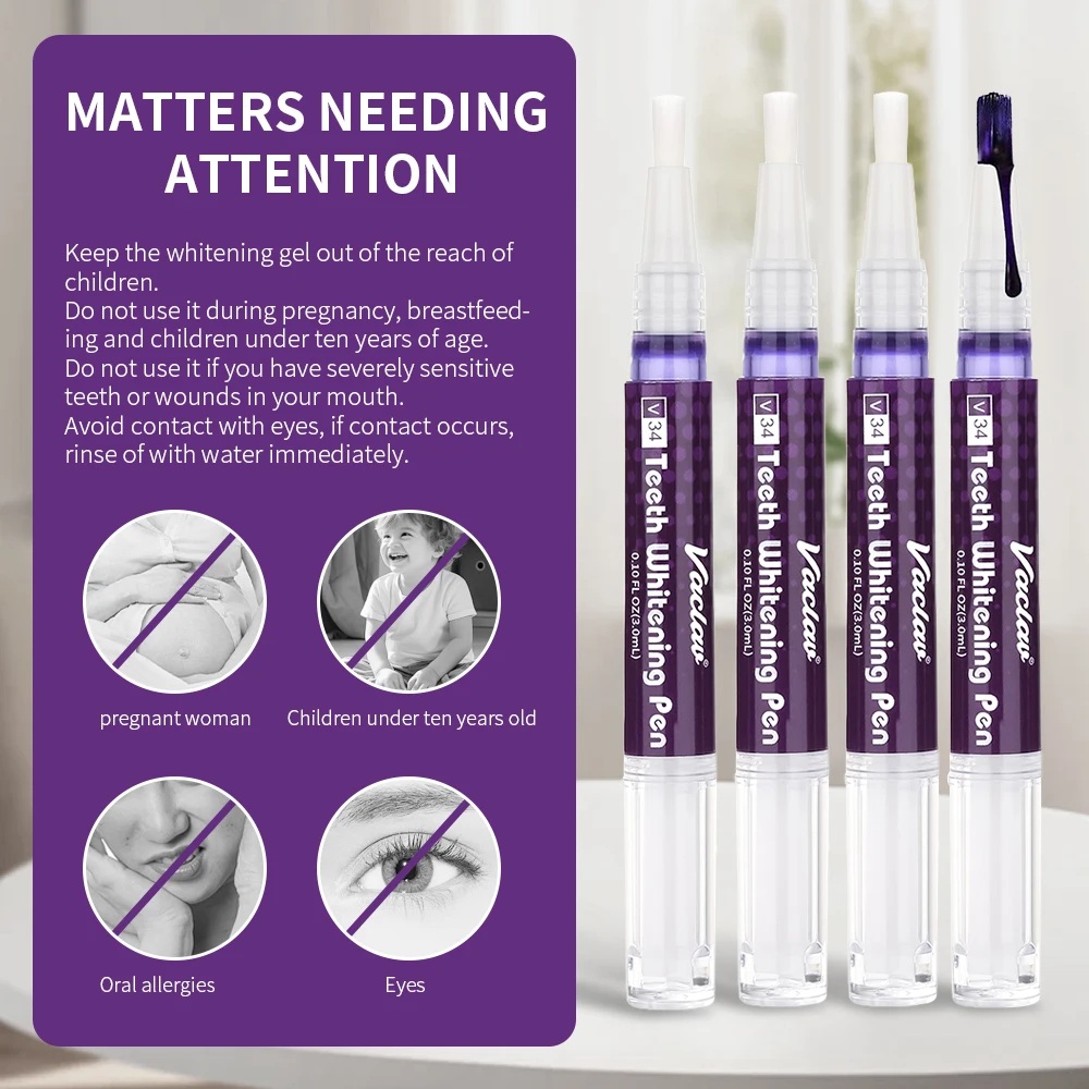 Vaclav V34 Penna gel sbiancant - Teeth Whitening With Hydrogen Peroxide recensione e prezzo